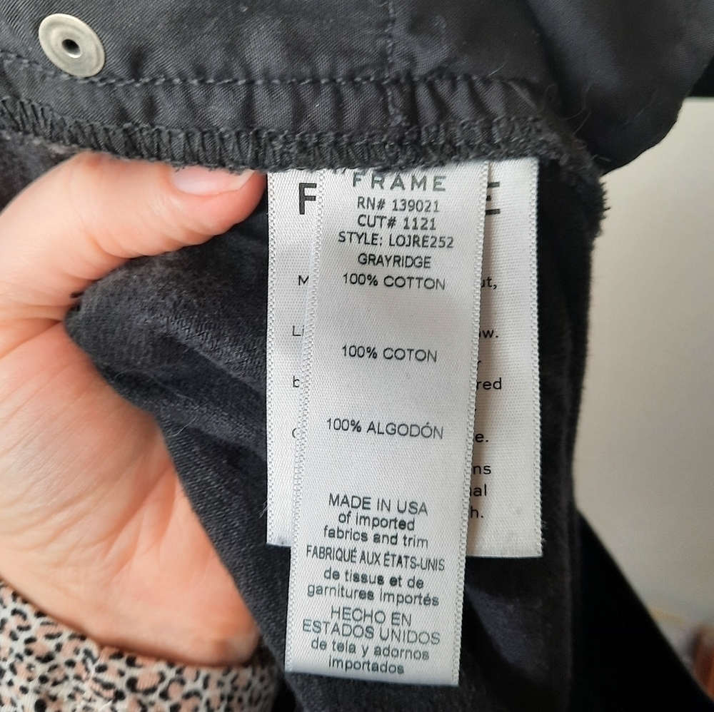Frame Greyridge Le Original Distressed Straight Crop Jeans 31 - Picture 5 of 7